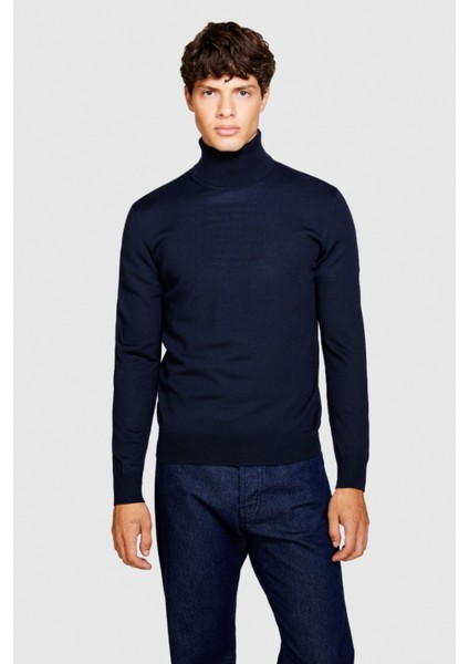 Yün Karışımlı Slim Fit Kazak Erkek Renkli Kazak - 323A11BAS200A indirimleri