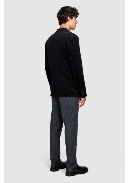 %100 Koton Slim Fit Kadife Ceket Erkek Siyah Mont - 323A2SFRSW01B indirimleri