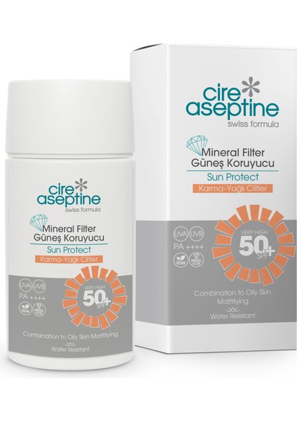 Mineral Filtreli Güneş Kremi Karma ve Yağlı Ciltler 50 Spf 50 ml