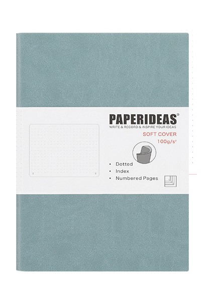 Gök Mavisi Tarzı A5 Astarlı A5 Ikili Tonlu Noktalı Bullet Defter Basit Planlayıcı Günlük Yumuşak Kapaklı Defter - E-Ticaret Başlığı (Yurt Dışından)