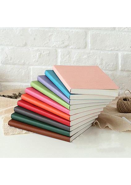 Pembe Tarzı A5 Noktalı Yumuşak Kapaklı A5 Noktalı Bullet Dotted Günlük Seyahat Planlayıcı Defter Not Defteri (Yurt Dışından)