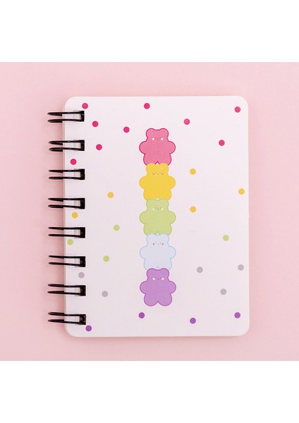 No.2 Tarzı Küçük Çiçekli Flip Spiral Defter Öğrenciler Mini Taşınabilir A7 Cep Defteri (Yurt Dışından)