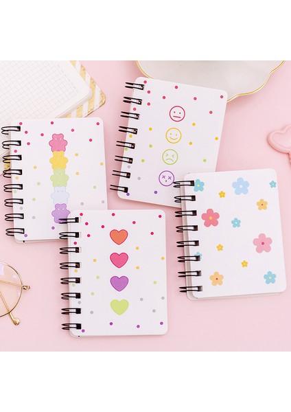 No.2 Tarzı Küçük Çiçekli Flip Spiral Defter Öğrenciler Mini Taşınabilir A7 Cep Defteri (Yurt Dışından) fiyatları