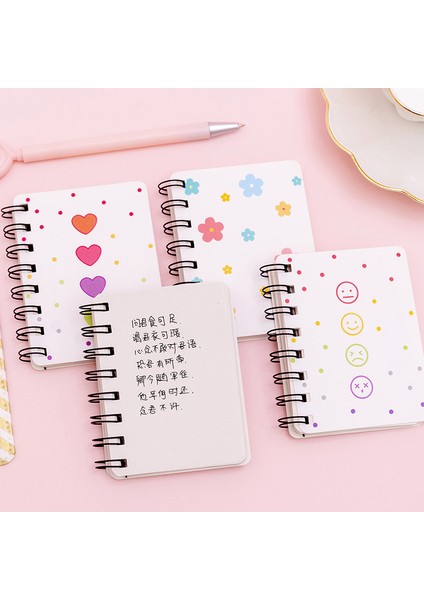 No.2 Tarzı Küçük Çiçekli Flip Spiral Defter Öğrenciler Mini Taşınabilir A7 Cep Defteri (Yurt Dışından) indirimleri
