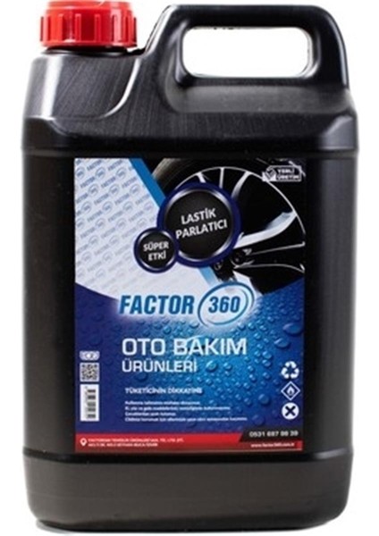 FACTOR360 Lastik ve Tampon Parlatıcı 5l