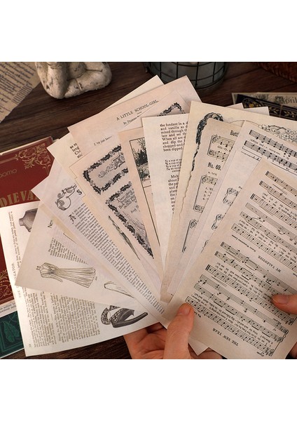 E Stili 10 Sayfa Vintage Mektup Scrapbooking Malzeme Kağıtları Dıy Dekorasyon El Sanatı Malzemesi (Yurt Dışından) fiyatları