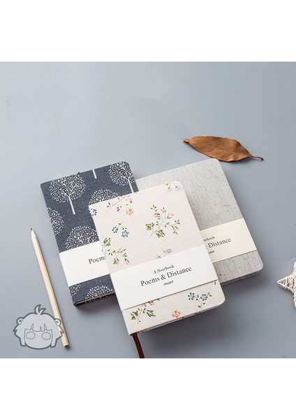 Bordo Tarzı A5 A6 Boş Izgara Çizgili Tuval Vintage Retro Çiçek Defter Aylık Haftalık Günlük Planlayıcı Çalışma Ajandası Ofis Malzemeleri (Yurt Dışından) fiyatları