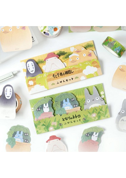 Yeşil Stil Kawaii No Face Man Totoro Yapışkan Not Defteri Günlük Kırtasiye Süsleme Çıkartmaları Scrapbook Dekoratif Sevimli Karikatür N Kez Yapışkan (Yurt Dışından)