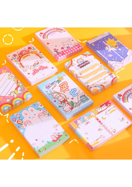 No.4 Tarzı Tatlı Unicorn Not Defteri Çizgi Film Tavşan Kalın Koparılabilir Not Yapışkan Not Ofis Aksesuarları Kawaii Kırtasiye (Yurt Dışından) modelleri