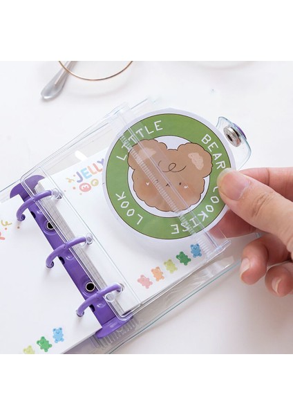 Siyah Stil M Ring Binder Defter Ajandası Günlük Günlük Sevimli Kore Kırtasiye Defter ve Ajanda Scrapbooking Şirin Ofis Okul Malzemeleri (Yurt Dışından) indirimleri