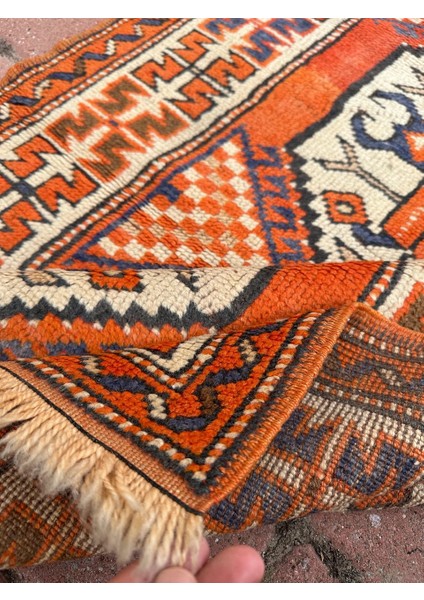 El Dokuma Küçük Boy Türk Kilim Canlı Renkli Dekoratif Kilim