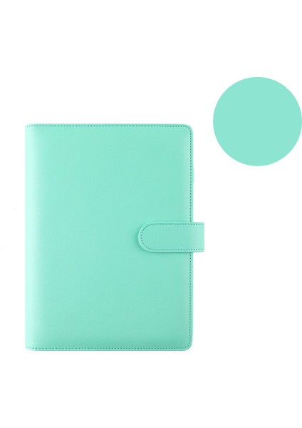 Yeşil Stil A5 Macaron Rengi A6A5 Pu Deri Kendin Yap Ciltli Defter Ajanda Planlayıcı Kağıt Cilt Okul Kırtasiye (Yurt Dışından)