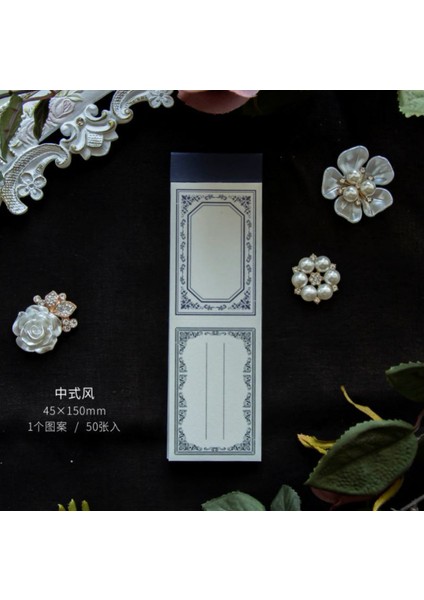 Zhongshifeng Tarzı 50 Sayfa Yapraklı Memo Blokları Yapışkan Notlar Retro Bizans Çiçeği Hatıra Defteri El Sanatları Etiketleri Ofis Okul Kırtasiye (Yurt Dışından)
