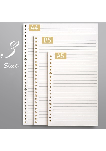 Cornell-A5-Izgara Stili 60 Sayfa Spiralli Defter Dolgusu 26 Delik Günlük Planlayıcı A4 A5 B5 Izgara Cornell Çizgili Iç Çekirdek Kağıt Kırtasiye (Yurt Dışından)