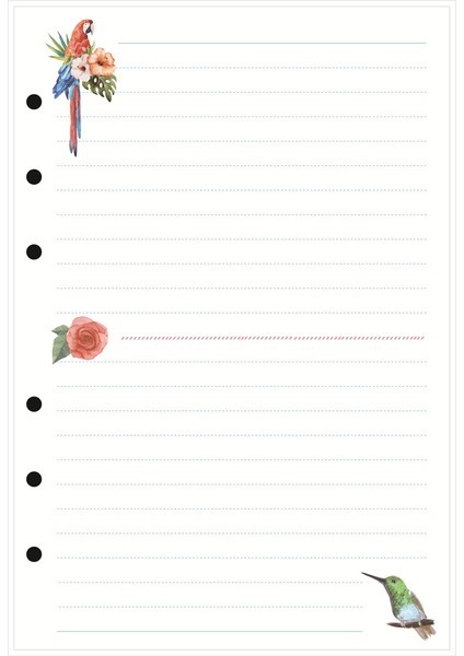 Çizgi Stili A6 Yumuşak Kawaii A5 A6 Defter Kağıdı Doldurma Spiral Cilt Içindekiler Iç Sayfalar Aylık Haftalık Günlük Planlayıcı Ajanda (Yurt Dışından)