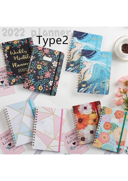 Pembe Gül Tarzı A5 Günlük Ajanda Spiral Organizatör Defter Hedef Alışkanlık Zaman Çizelgesi Okul Malzemeleri - Türkçe (Yurt Dışından) modelleri