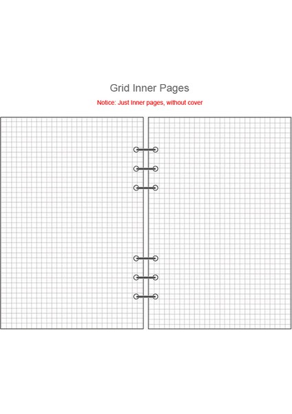 Izgara Stili A6 Yumuşak Kawaii A5 A6 Defter Kağıdı Doldurma Spiral Cilt Içindekiler Iç Sayfalar Aylık Haftalık Günlük Planlayıcı Ajanda (Yurt Dışından)