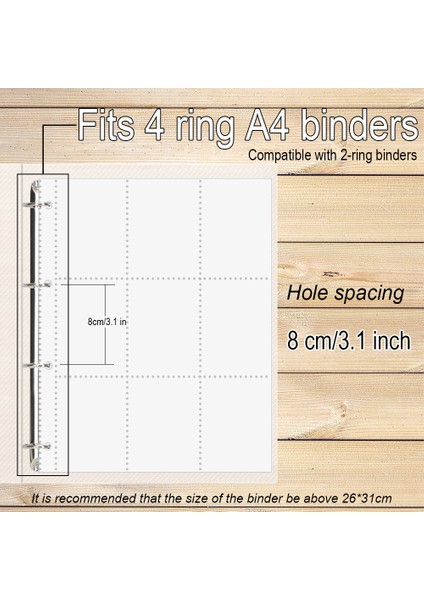 10 Adet 10 Cepli Stil A4 Plrbok A4 Saydam 10 Paket Foto Albümü Yenileme Sayfaı Koruyucu 4 Delikli Çoklu Format 4 Halka Bağlayıcı Fotoğraf Kartı Posta Kartı Defteri (Yurt Dışından) fiyatları
