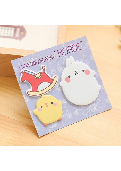 Mavi Stil 1 Parça Lytwtw'nin Sticker Molang Yapışkan Notlar Sevimli Kawaii Karikatür Yapışkan Not Defteri Memo Pad Ofis Malzemesi Okul Kırtasiye (Yurt Dışından) indirimleri