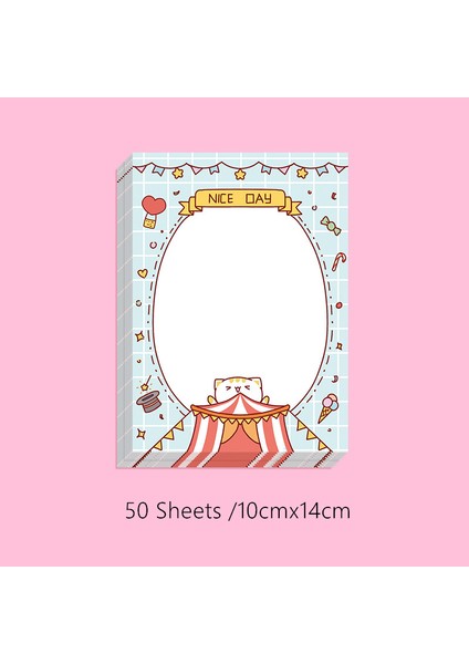 Sirk Tarzı Yisuremia Sevimli Kalp Desenli Not Defteri Ofis Okul Kırtasiye Malzemeleri (Yurt Dışından)