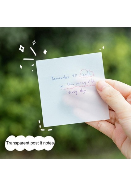 L Yeşil Stil Su Geçirmez Pet Şeffaf Not Kağıdı Günlük Yapılacaklar Listesi Not Defteri Okul Ofis Malzemeleri (Yurt Dışından) fiyatları