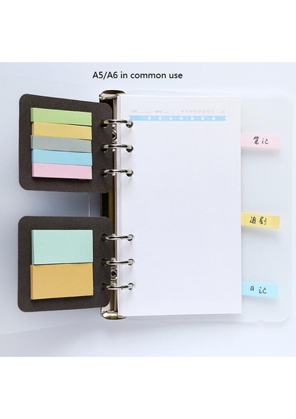 Dizin Etiketi A5A6 Stili A6 Mınkyeets Pembe Mor Renkli A5 A6 Defter Kağıdı Dolum Spiral Bağlayıcı Içindekiler Günlük Aylık Haftalık Ajandası (Yurt Dışından)