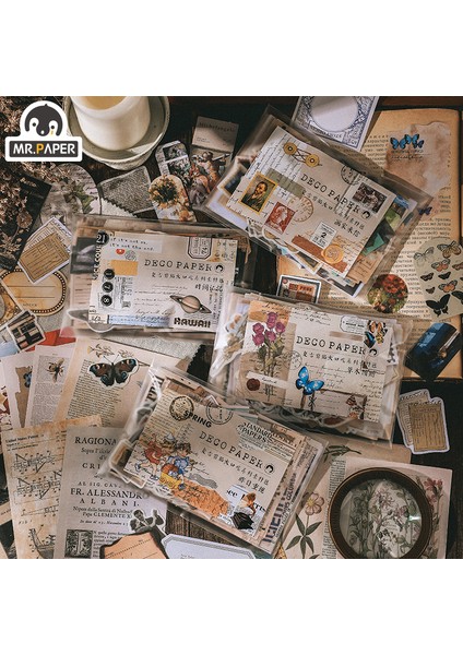 C Stili Bay Kağıt 4 Tasarım Retro Klip Sanatı Gevrek Seri Malzeme Paketi Defter Şeffaf Sülfat Tereyağı Kağıt Spiralli (Yurt Dışından) fırsatları