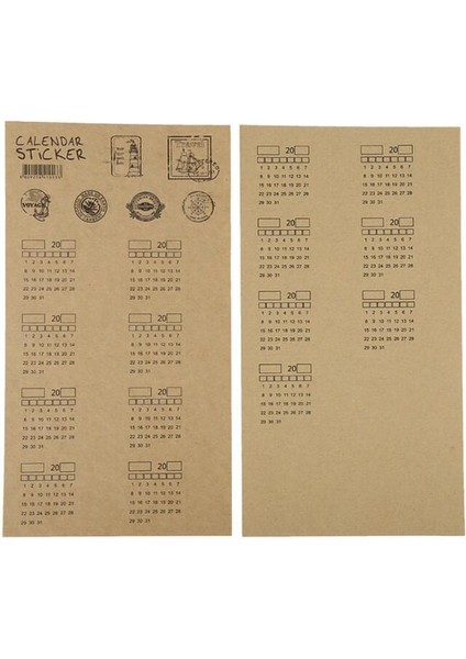 Takvim Dizini 2pcs Stili A6 45 Sayfa Iş A5 A6 Gevşek Yapraklı Defter Yenile Spiral Bağlayıcı Içindekiler Sayfası Aylık Haftalık Yapılacaklar Listesi Kağıt Kırtasiye (Yurt Dışından)