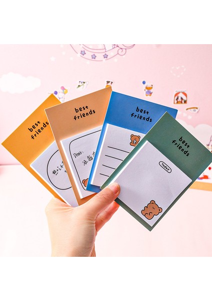 Yeşil Stil 30 Yaprak Sevimli Karikatür Ayı Yapışkan Notlar Memo Pad Günlük Kırtasiye Parçacıklar Scrapbook Dekoratif Kawaii N Defa Yapışkanlı (Yurt Dışından)