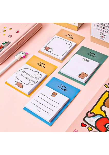 Yeşil Stil 30 Yaprak Sevimli Karikatür Ayı Yapışkan Notlar Memo Pad Günlük Kırtasiye Parçacıklar Scrapbook Dekoratif Kawaii N Defa Yapışkanlı (Yurt Dışından)