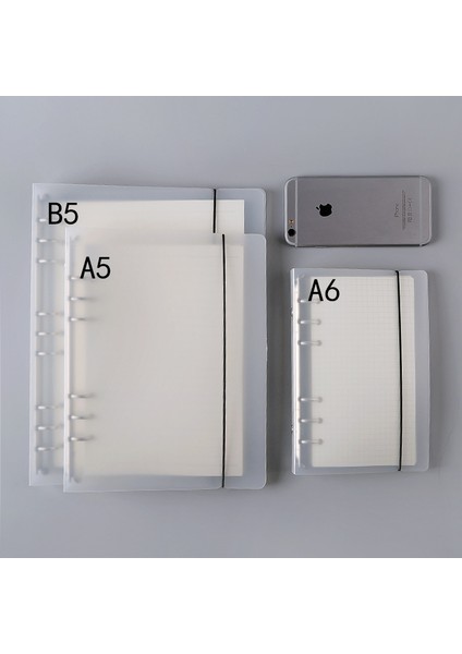 Boş Kraft Kağıt Stili A7 Günlük A7 A6 A5 Şeffaf Gevşek Yapraklı Ciltli Defter Defter Iç Çekirdek Kapak Not Defteri Günlük Planlayıcı Ofis Kırtasiye Malzemeleri (Yurt Dışından)