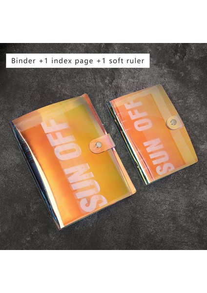 Lazer Bağlayıcı Tarzı A5 Şeffaf Spiral Defter Gevşek Kayış A6 A7 Not Defteri Günlük A5 Planlayıcı Ofis Malzemeleri (Yurt Dışından)