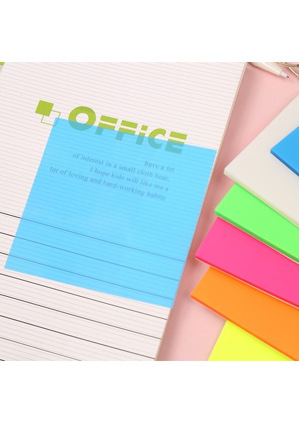8 Bej Tarzı 50 Sayfalı Şeffaf Yapışkan Notlar Öğrenci Su Geçirmez Mesaj Memo Pad Yaratıcı Kırtasiye Ofis Okul Malzemeleri Renkli Defter (Yurt Dışından)