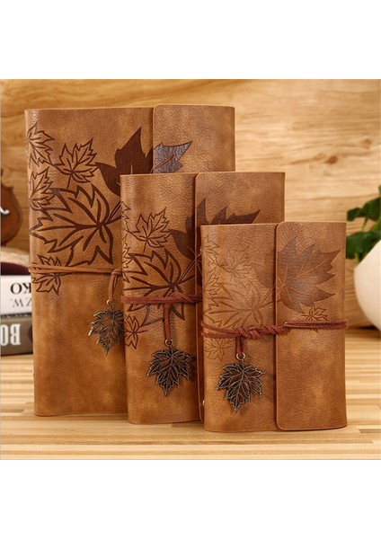 Açık Kahverengi Tarzı A7 145X100MM Seyahat Severler Için Vintage Defter Pu Deri Boş Kraft Günlük Not Defteri Takım Ofis Malzemeleri (Yurt Dışından)