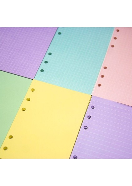 Boş Sıcak Pembe Tarzı A6 Mınkyeets Pembe Mor Renkli A5 A6 Defter Kağıdı Dolum Spiral Bağlayıcı Içindekiler Günlük Aylık Haftalık Ajandası (Yurt Dışından)