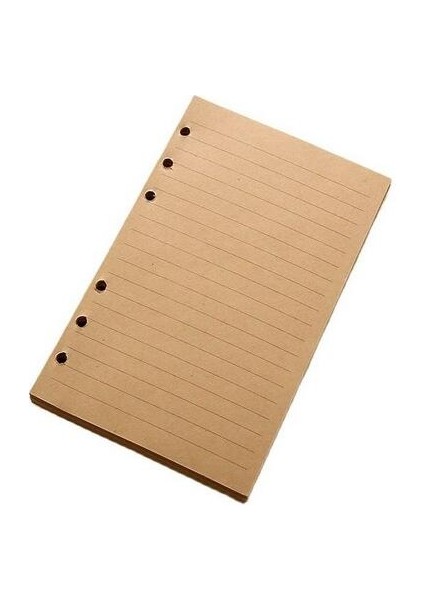 Çizgi Iç Stili A6 185X125MM Seyahat Severler Için Vintage Defter Pu Deri Boş Kraft Günlük Not Defteri Takım Ofis Malzemeleri (Yurt Dışından)