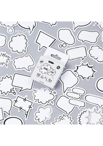 NO.156 Tarzı 1 Paket Kawaii Ingilizce Gazete Defter Not Defteri Sticker Yaratıcı Parlak Değiştirilebilir Sticker Kırtasiye Hediye Seyahat Günlüğü (Yurt Dışından)