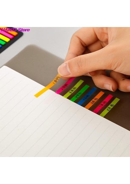 A1 Stili Sayfa Işaretleyici Planlayıcı Stickerları Ofis Okul Kırtasiye Renkli Şeffaf Floresan Indeks Sekmeler Bayraklar Yapışkan Not (Yurt Dışından) fiyatları
