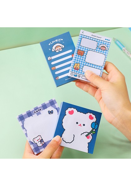 Bir Stil 80 Sayfa Set Sevimli Şanslı Kız Yapışkan Notlar Memo Pad Günlük Kırtasiye Parçacıklar Scrapbook Dekoratif Sevimli Ayı N Kez Yapışkan (Yurt Dışından)