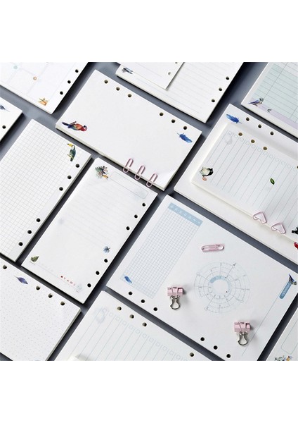 Lazer Kapak Stili A5 Yumuşak Kawaii A5 A6 Defter Kağıdı Doldurma Spiral Cilt Içindekiler Iç Sayfalar Aylık Haftalık Günlük Planlayıcı Ajanda (Yurt Dışından)