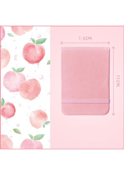 Pembe Tarzı 96 Sayfa A7 Mini Cep Meyve Renkli Defter Günlük Haftalık Aylık Planlayıcı Çalışma Hatırlatıcı Not Defteri Ajanda Kırtasiye (Yurt Dışından)