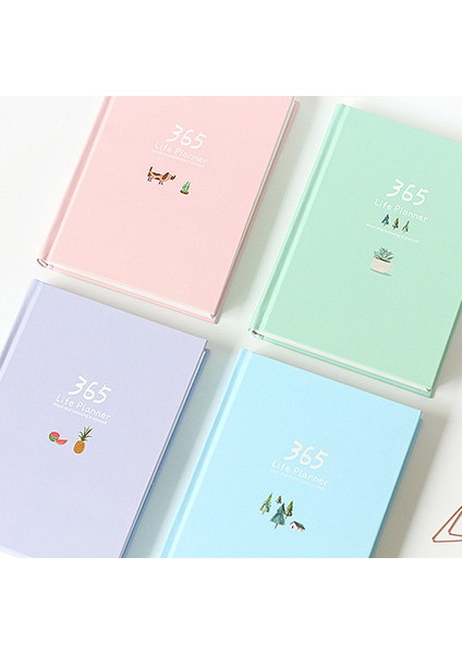 Pembe Tarzı 365 Planlayıcı Ajanda Defter Renkli Iç Sayfa Tasarım Yıllık Günlük Plan Günlük Kayıt Hayat Defteri Hediye Ofis Malzemeleri (Yurt Dışından) modelleri
