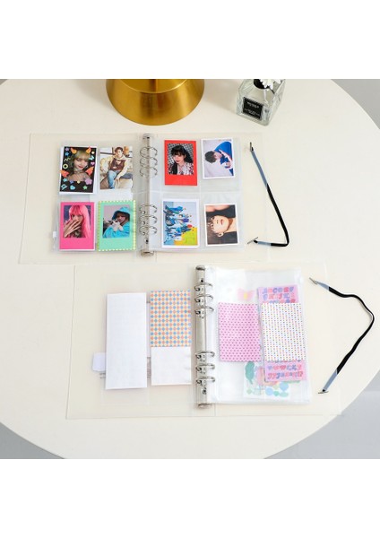 Beyaz Stil Kore Idol Fotoğraf Organizatörü Ajanda Günlük Planlayıcı Kapağı Okul Kırtasiye Binder Saklama Toplama Kitap Günlük Agenda Planner Cover School Stationery (Yurt Dışından) indirimleri