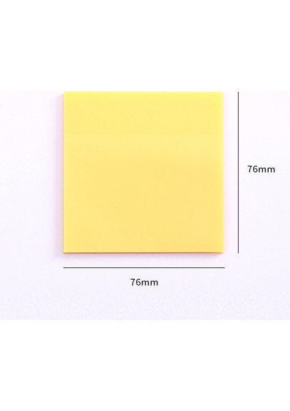 7.6x7.6cm Sarı Stil Su Geçirmez Pet Şeffaf Yapışkan Notlar Memo Pad Seti Etiketler Günlük Yapılacaklar Listesi Not Kağıdı Öğrenci Ofis Kırtasiye Için (Yurt Dışından)