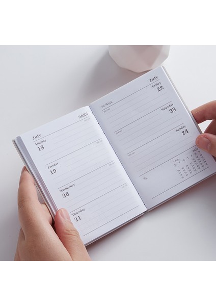 Koyu Yeşil Stil 2022 A7 Mini Defter 365 Gün Taşınabilir Cep Not Defteri Günlük Haftalık Ajanda Planlayıcı Defterler Kırtasiye Ofis Okul Malzemeleri (Yurt Dışından)