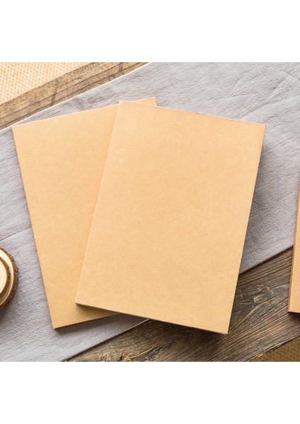 A5 Beyaz Iç Sayfa Stili A5 Vintage Kraft Kağıdı Boş Defter Çizim Grafiti Defter Yazma Bloknot Öğrenci Kırtasiye Okul Malzemeleri (Yurt Dışından) modelleri
