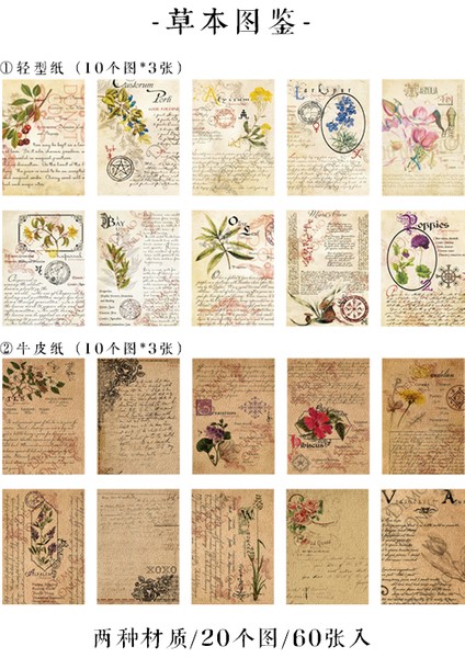 Kaomujian Tarzı Dünün Mektupları Serisi Kağıt Günlük Scrapbooking Etiketler Ofis Okul Kırtasiye-Stick Notları Memo Blokları - Türkçe E-Ticaret Başlığı (Yurt Dışından)