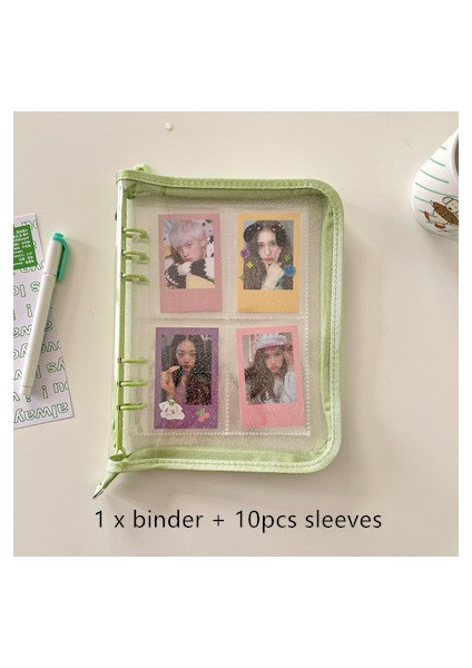 Siyah Stil A6 Mınkys A5 A6 Fermuarlı Dosya Kartları Toplama Kitap Kartpostal Organizatörü Günlük Defter Witleeves Okul Kırtasiye (Yurt Dışından)