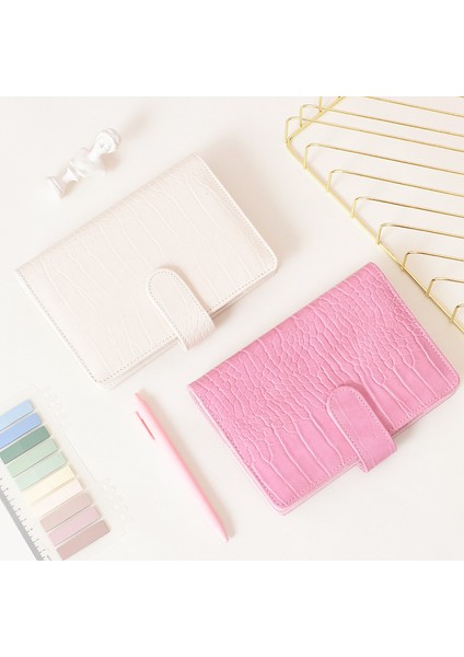 Siyah Stil A6 A5 A6 Macaron Lazer Renkli Timsah Desenli Yapışkan Defter Kapağı Günlük Ajanda Planlayıcı Kağıt Kapağı Okul Kırtasiye (Yurt Dışından) modelleri