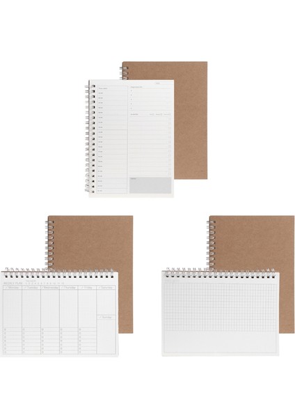 W Stili Planner Kitap Aylık Haftalık Günlük Ajanda Program Boş Günlük Kendin Yap Çalışma Defteri Çevre Dostu Kağıt Kırtasiye Okul Malzemeleri (Yurt Dışından) fiyatları